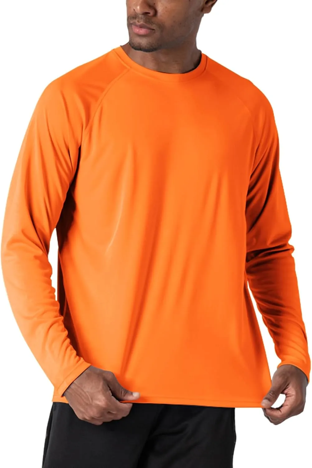 Men's UPF 50  Rash Guard Long Sleeve Shirts Sun Protection SPF UV Lightweight Swim T-Shirts