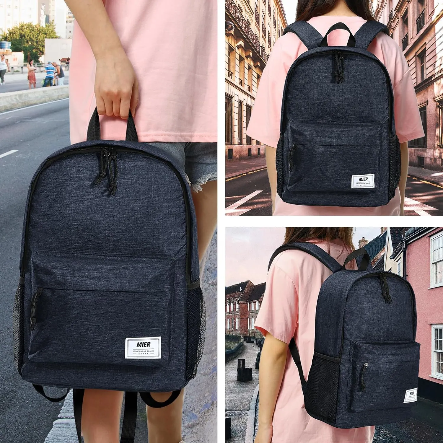 MIER Insulated Backpack Cooler Small Leakproof Lightweight Cute for Women Men to Work, Picnics, Camping, Park Day Trips, 15 L