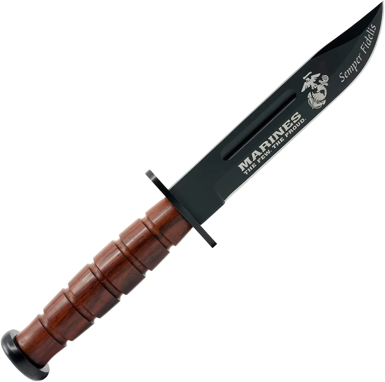 Military Gift Shop USMC Full Size Marine Corps USMC Fighting Knife | Disabled Veteran Owned SMALL Business | USMC Large Fignting Knife