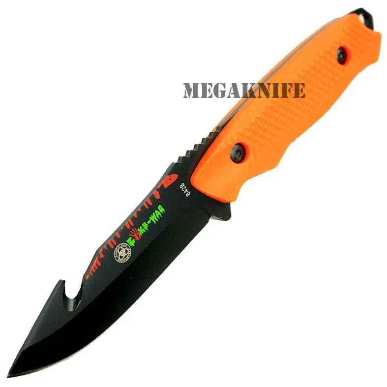 MILITARY TACTICAL GUT HOOK SKINNER HUNTING KNIFE Scuba Rescue Camping Boot