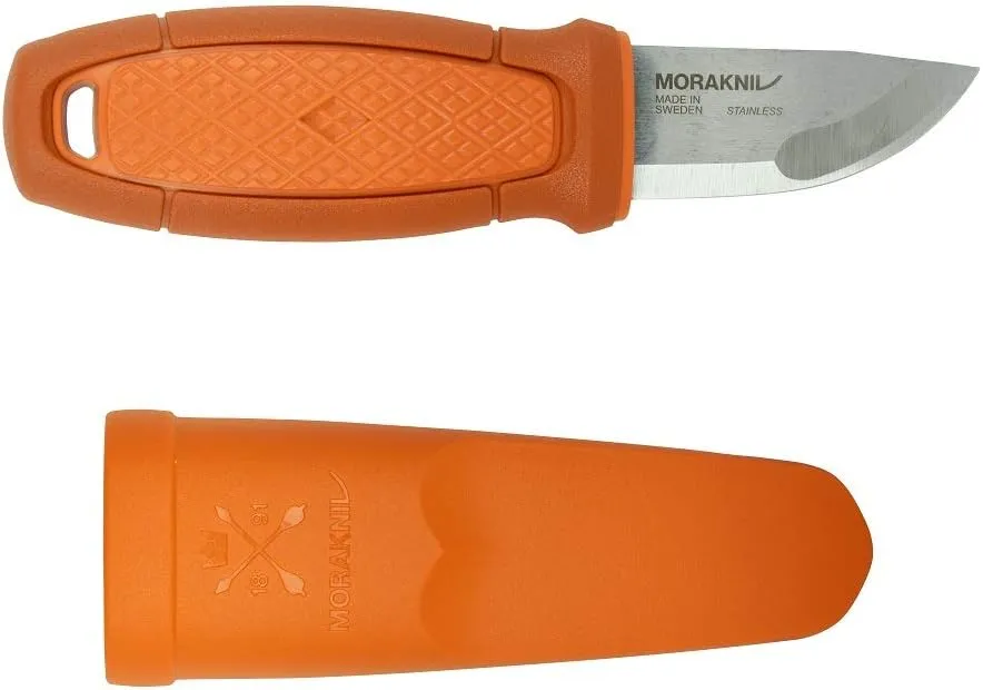 Morakniv Eldris Fixed-Blade Pocket-Sized Knife with Sandvik Stainless Steel Blade and Plastic Sheath 2.2-Inch.