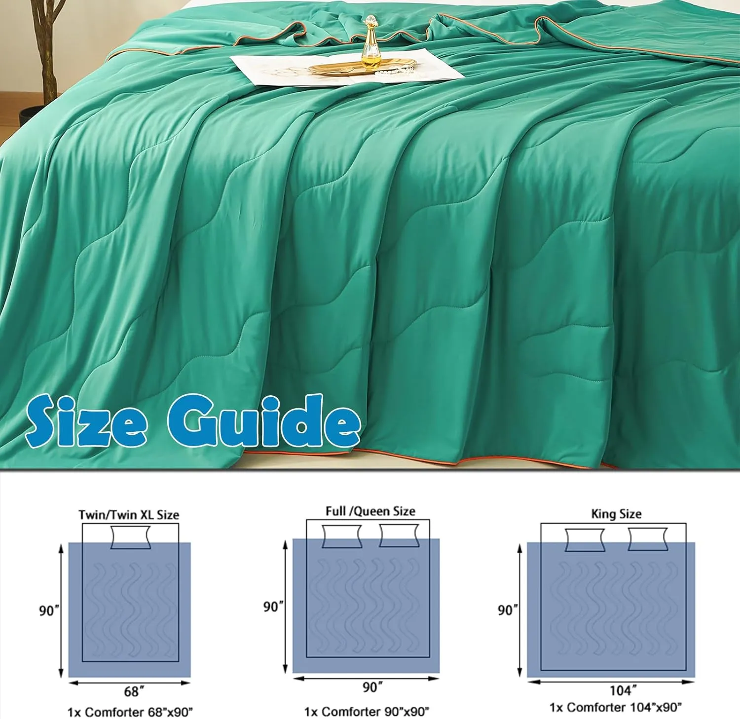MorroMorn Cooling Comforter for Hot Sleepers & Night Sweats - IceyRest Cold Touch Technology, Lightweight Summer Blanket Breathable Silk Smooth (Watermelon Green, Twin/Twin XL 68"x90")