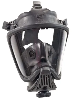 MSA 493020 Ultra Elite Full Facepiece Hycar Respirator, Capacity, Volume, Hycar, Medium, Black
