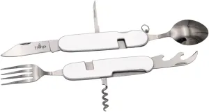 Multifunction Folding Knife 20901S Aluminium Handle with 5.9 cm Stainless Steel Blade, 6 Functions, Removable. with Nylon Sheath.