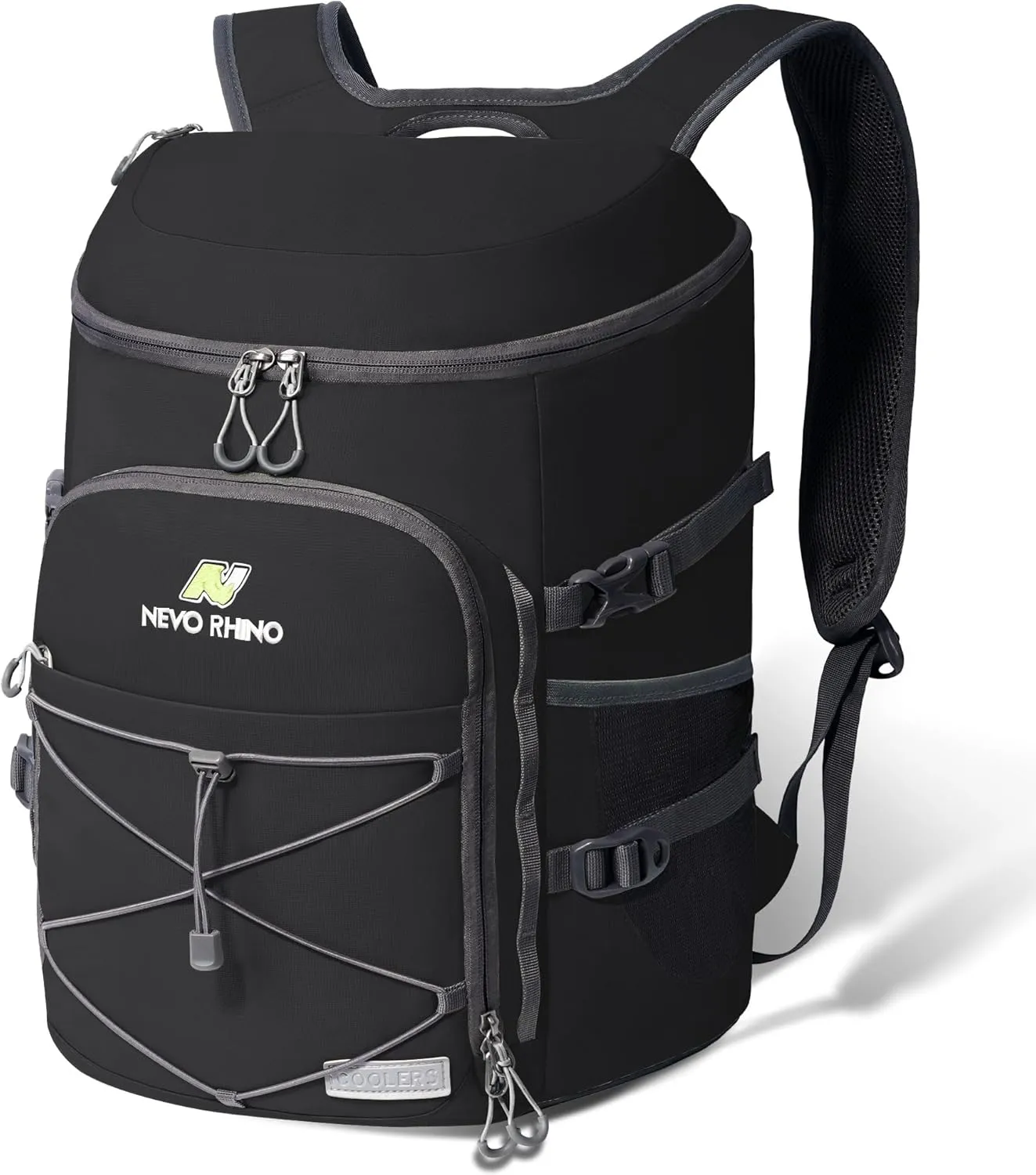 N NEVO RHINO Insulated Backpack Cooler - 36/54 Can Capacity, Waterproof Leak-Proof Lightweight Multi-Functional & Spacious， Ideal for Camping, Travel, Beach, Picnics， Lunch & Day Trips