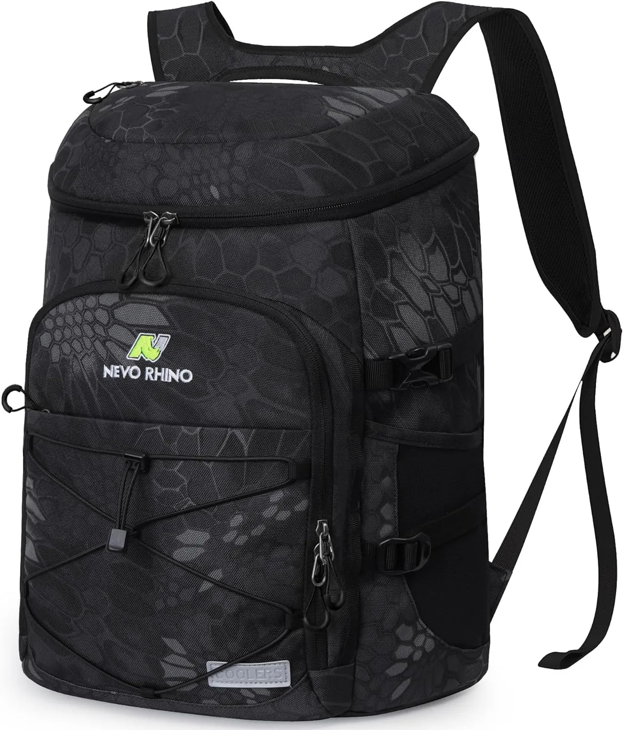 N NEVO RHINO Insulated Backpack Cooler - 36/54 Can Capacity, Waterproof Leak-Proof Lightweight Multi-Functional & Spacious， Ideal for Camping, Travel, Beach, Picnics， Lunch & Day Trips