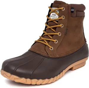 Nautica Mens Duck Boots Waterproof Shell Insulated Snow & Rain Boot -Lace-Up Winter Shoe- Channing (Wide/Medium Width)