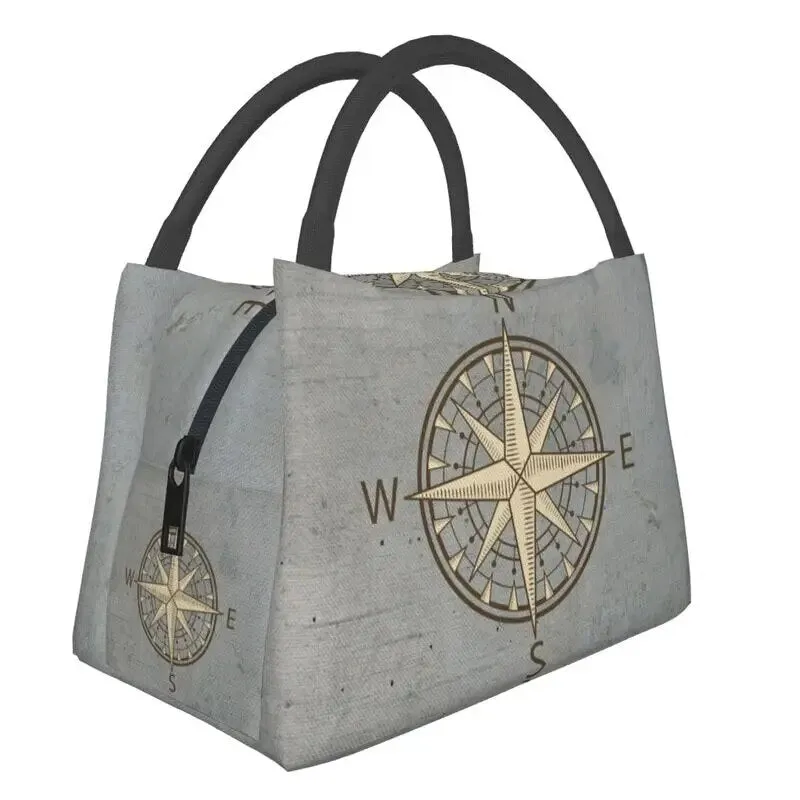 Nautical Cooler Lunch Box Red and Blue Stripes