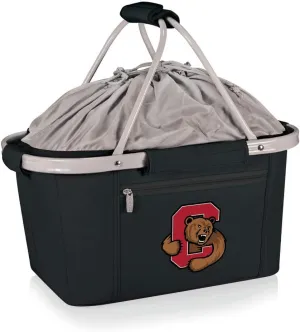 NCAA Cornell Big Red Metro Shopping Basket - Insulated Picnic Basket - Collapsible Market Basket - Utility Tote Cooler Bag