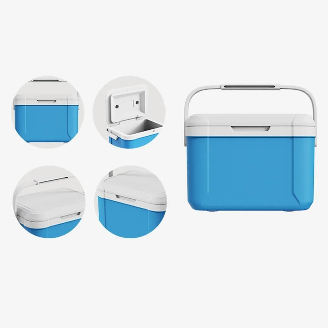 New Camping Cooler with Handle Portable Refrigerator, 5.3Qt Small Picnic Cooler, Box Keep Cool for 72-96 Hours Small Ice Chest Hard Food Storage for Beach, Camping, Sports