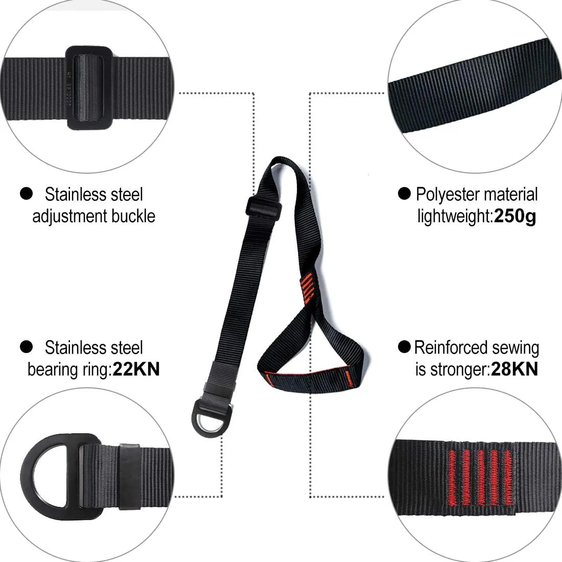 NewDoar Foot Ascender Loop for Climbing Tree Arborist