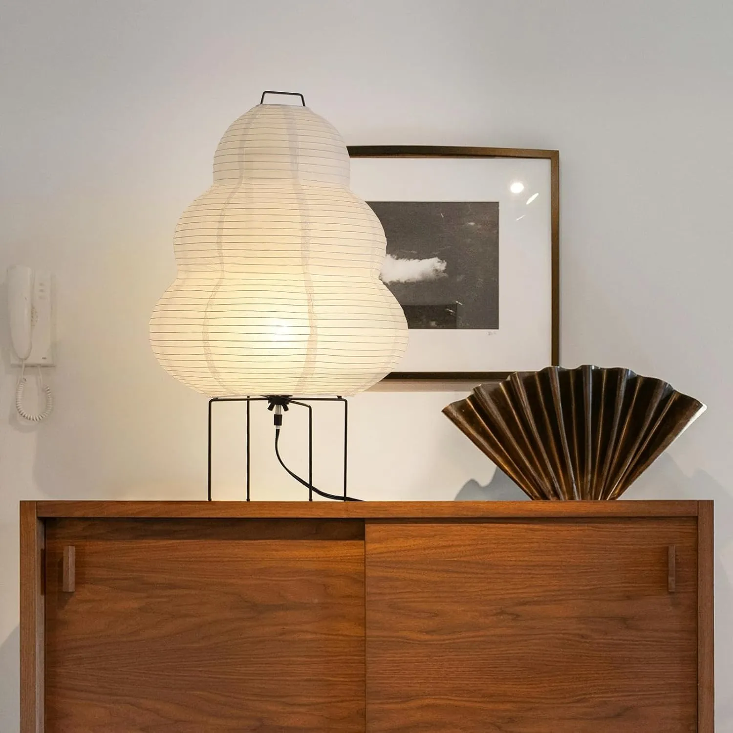 Noguchi Style Lamp, Japanese Paper Lamp, Paper Lantern Lamp, Floor Paper Lamp, Rice Paper Floor Lamp, Establishing A Warm and Cozy Ambiance in Any Room for Bedroom/Living Room