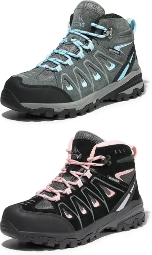 NORTIV 8 Women's Waterproof Hiking Boots Outdoor Trekking Camping Trail Hiking Boot