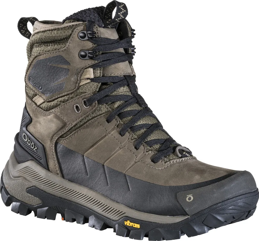 Oboz Men's Bangtail Mid Insulated B-Dry Waterproof Olive