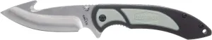 Old Timer Trail Boss 8in Gut Hook Folding Knife with High Carbon Stainless Steel, TPE Grip Handle, Finger Flip Assist, and Liner Lock for Hunting, Field Dressing, Skinning, Gutting, and Outdoors