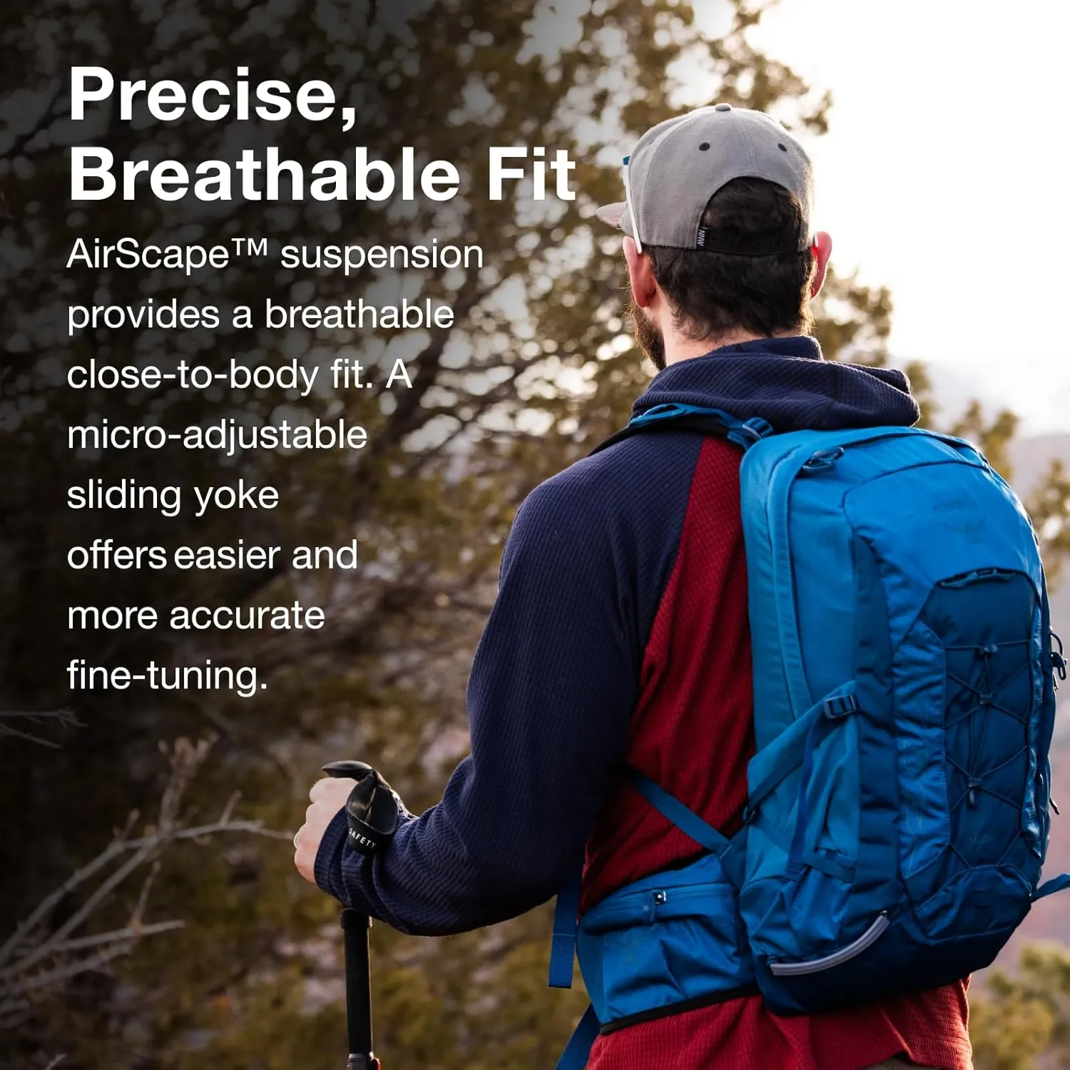 Osprey Talon 11L Men's Lightweight Hiking Backpack with Hipbelt, Scoria Blue/Night Shift