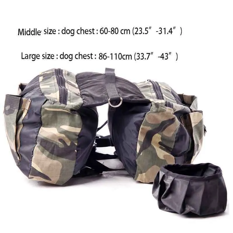 Oxford Dog Saddlebag Harness