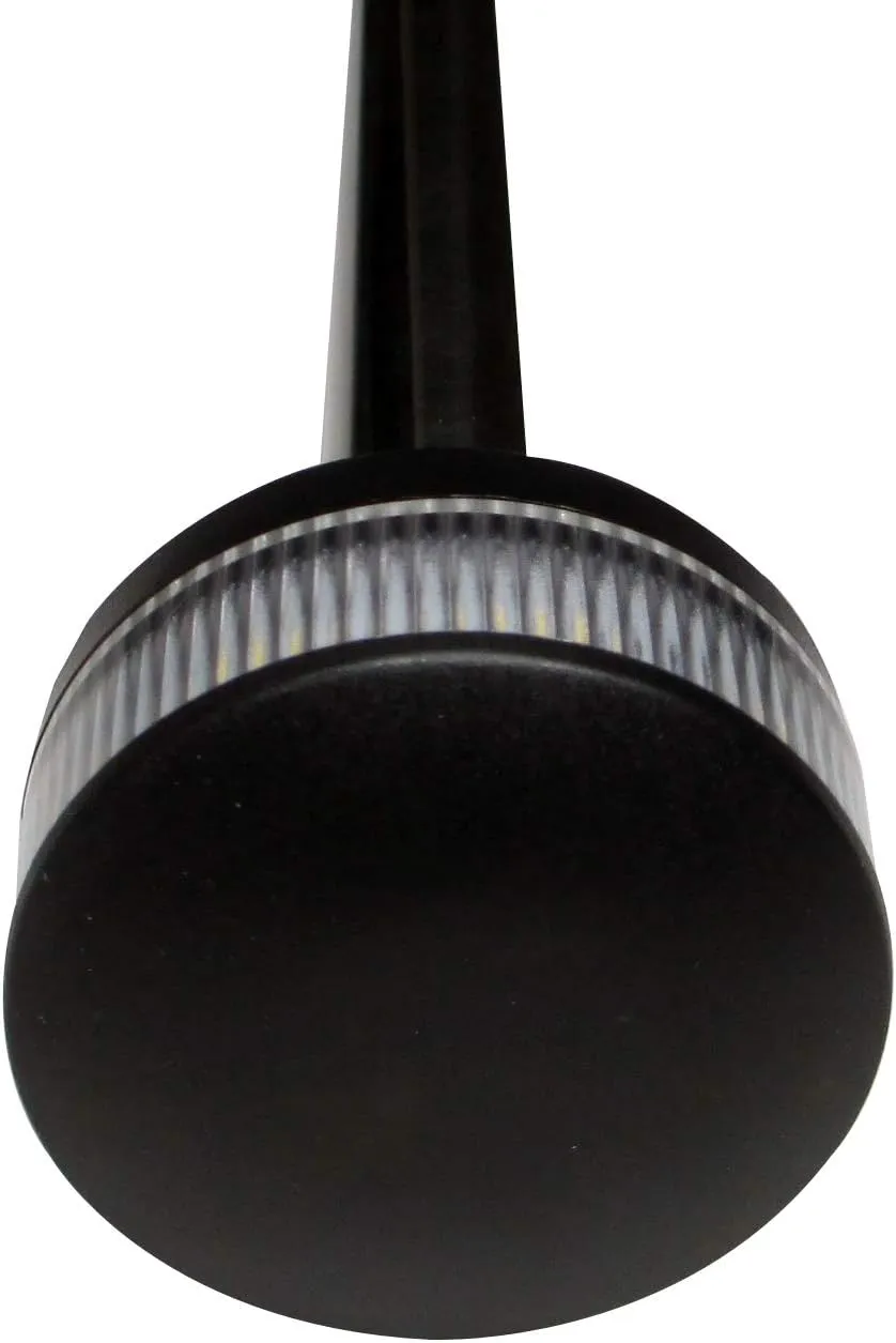 Pactrade Marine Boat Fold Down Stern Light Anchor Light All Round White LED Marine Adjustable Pole USCG 2 NM For Yacht Pontoon and Fishing Boat 12 Volts 23.5 Inches
