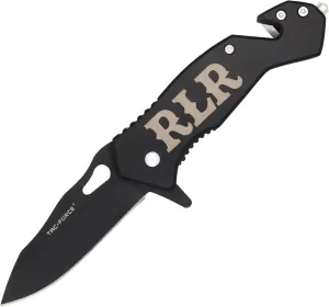 Palmetto Wood Shop - Laser Engraved TF903BK Pocket Knife - Customized Gifts for Men, Folding Knife for Camping, Hunting, Everyday Carry - 2.7-inch 3CR13 Stainless Steel Blade, 3.75-inch Black Handle