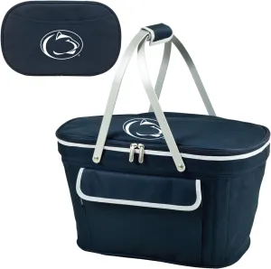 Penn State Licensed Nittany Lions Patented Insulated Folding Picnic Basket Cooler- Designed & Quality Approved in The USA
