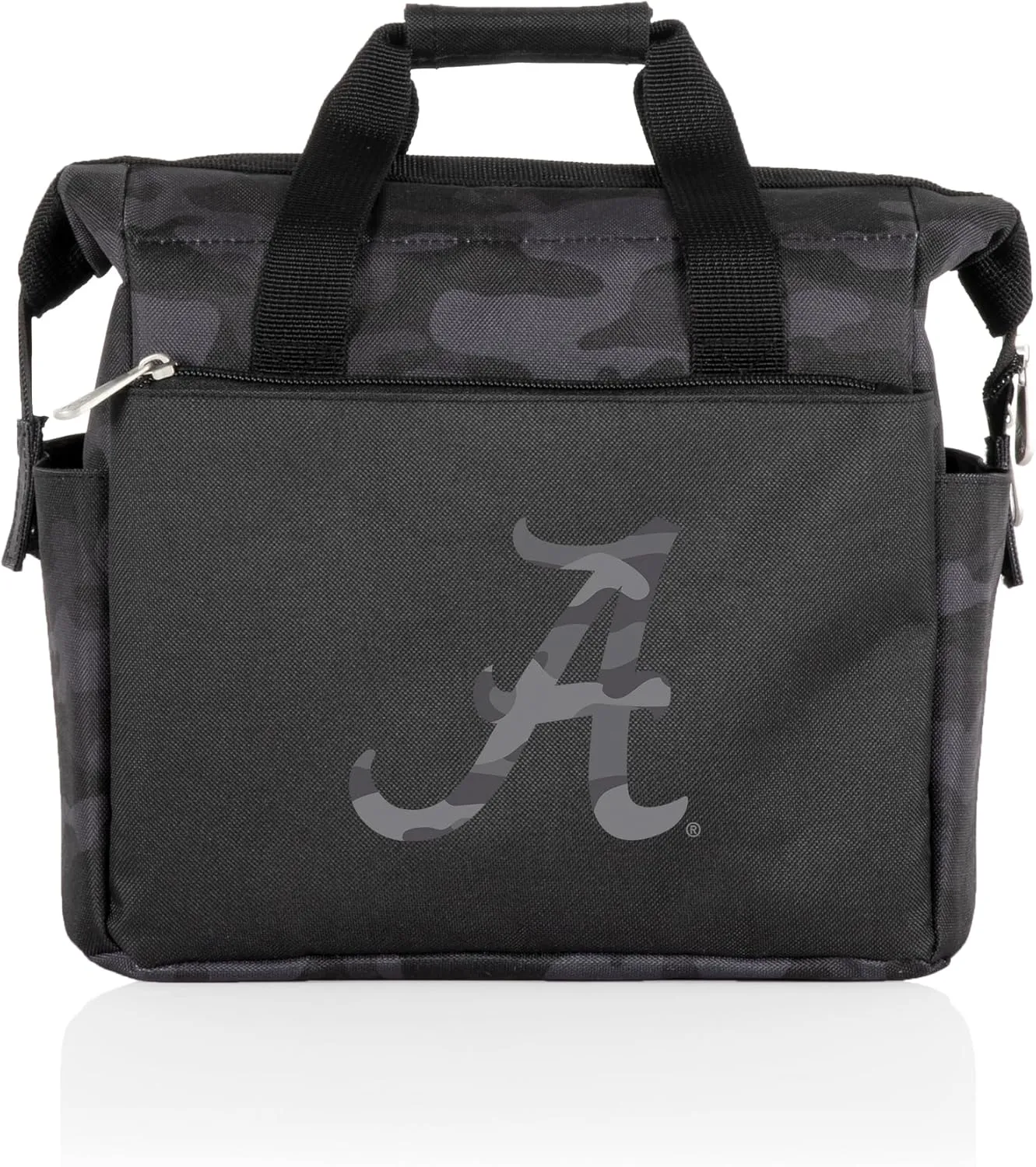 Picnic TIME NCAA Alabama Crimson Tide On The Go Lunch Bag Cooler, Soft Cooler Lunch Box, Insulated Lunch Bag, (Black Camo)