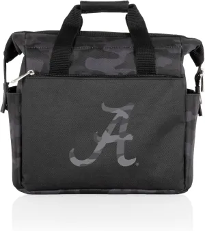 Picnic TIME NCAA Alabama Crimson Tide On The Go Lunch Bag Cooler, Soft Cooler Lunch Box, Insulated Lunch Bag, (Black Camo)