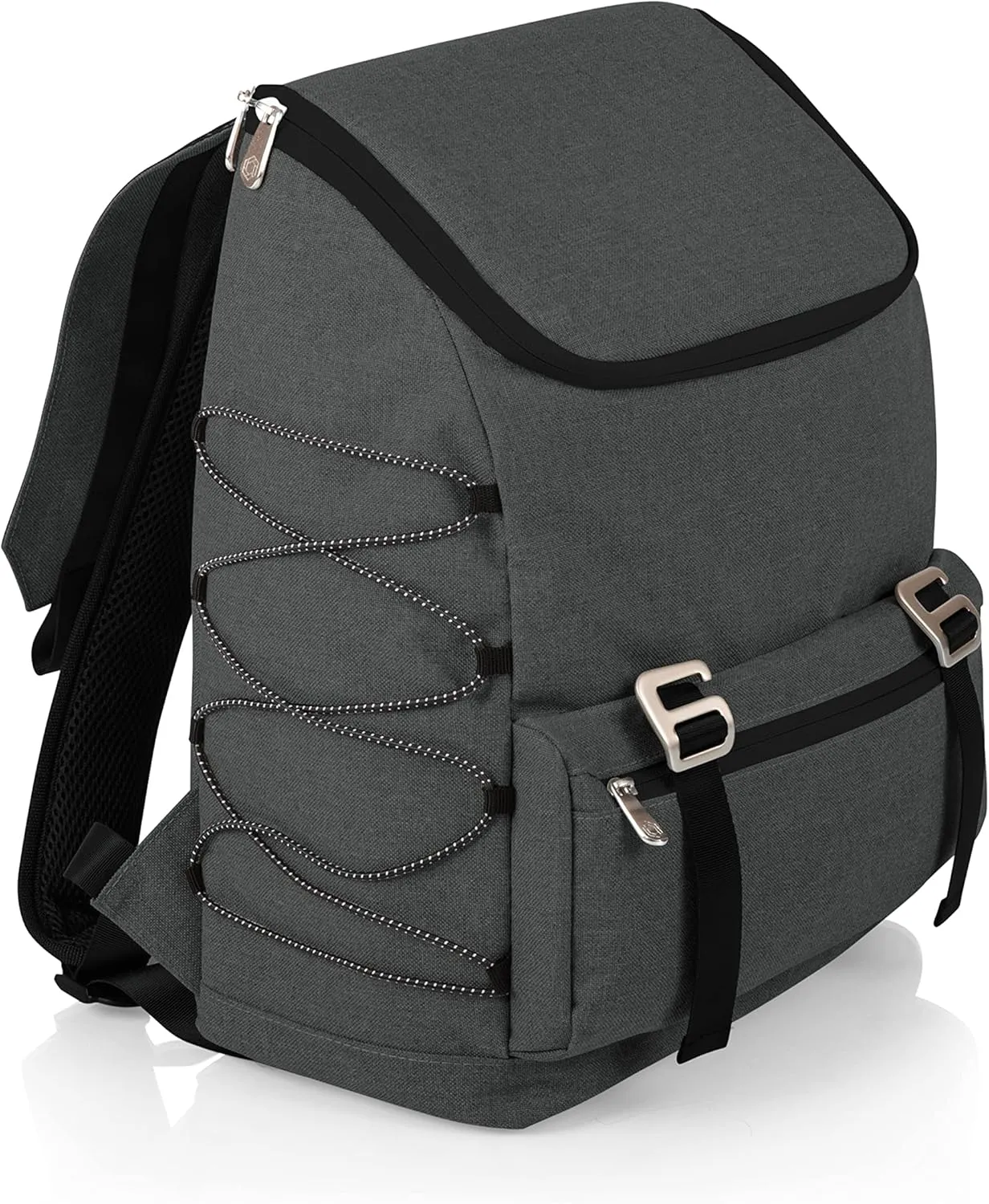 PICNIC TIME NHL Calgary Flames OTG Traverse Backpack Cooler, Soft Cooler Backpack, Hiking Backpack, (Heathered Gray)