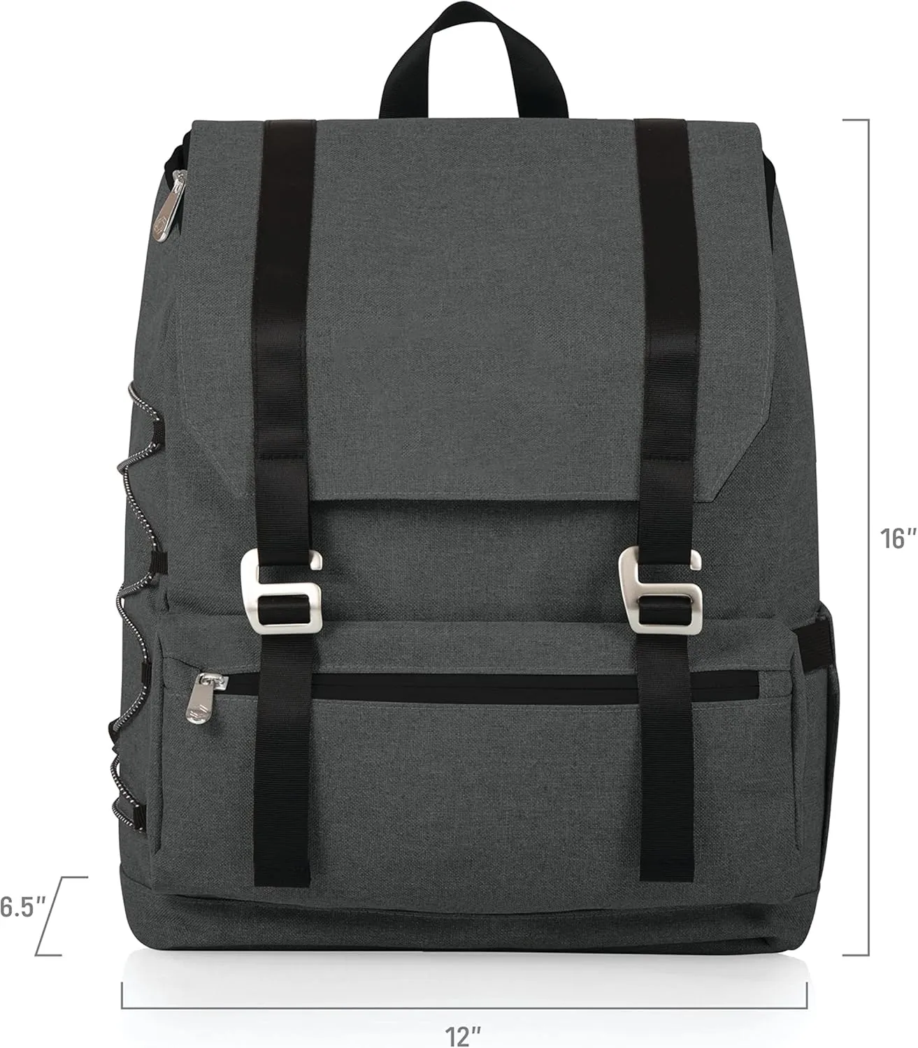 PICNIC TIME NHL Calgary Flames OTG Traverse Backpack Cooler, Soft Cooler Backpack, Hiking Backpack, (Heathered Gray)