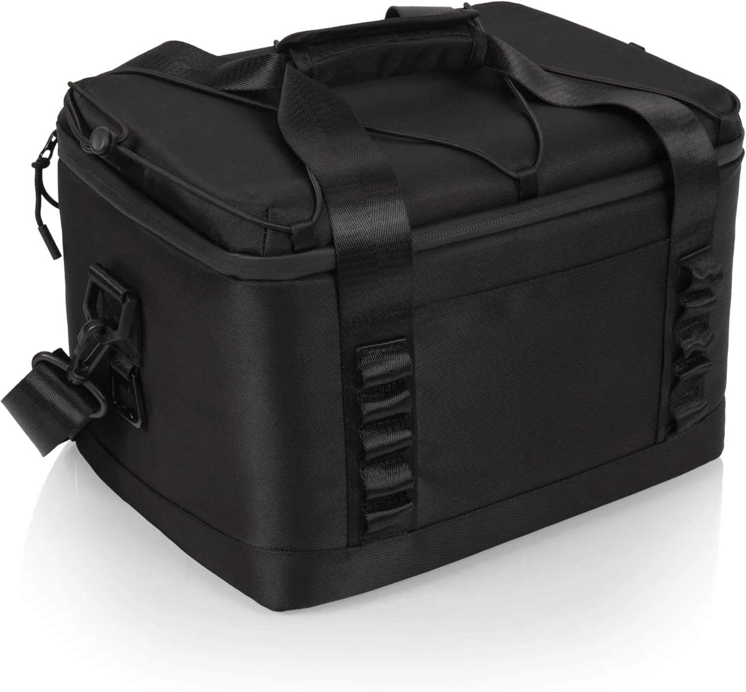 PICNIC TIME Tarana Superthick Cooler Bag with Removable Shoulder Strap, 12 Can Insulated Soft Cooler, Beach Cooler, Insulated Camping Cooler, Picnic Cooler, (Black)