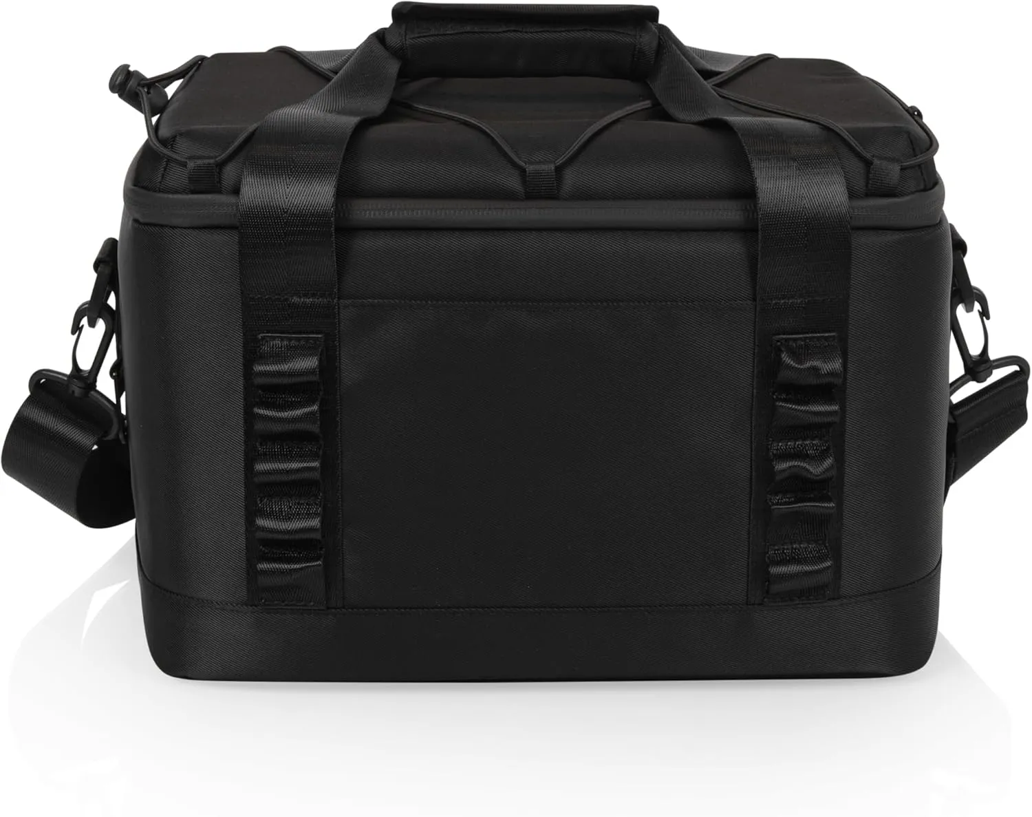 PICNIC TIME Tarana Superthick Cooler Bag with Removable Shoulder Strap, 12 Can Insulated Soft Cooler, Beach Cooler, Insulated Camping Cooler, Picnic Cooler, (Black)