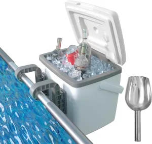 Pool Cooler,Small Coolers Hard Shell for Above Ground Pools Accessories,Portable Ice Chest Poolside Coolers with Handle,Swimming Pool Bar,Outdoor Chill Boxs Insulated for Travel Beach Camping