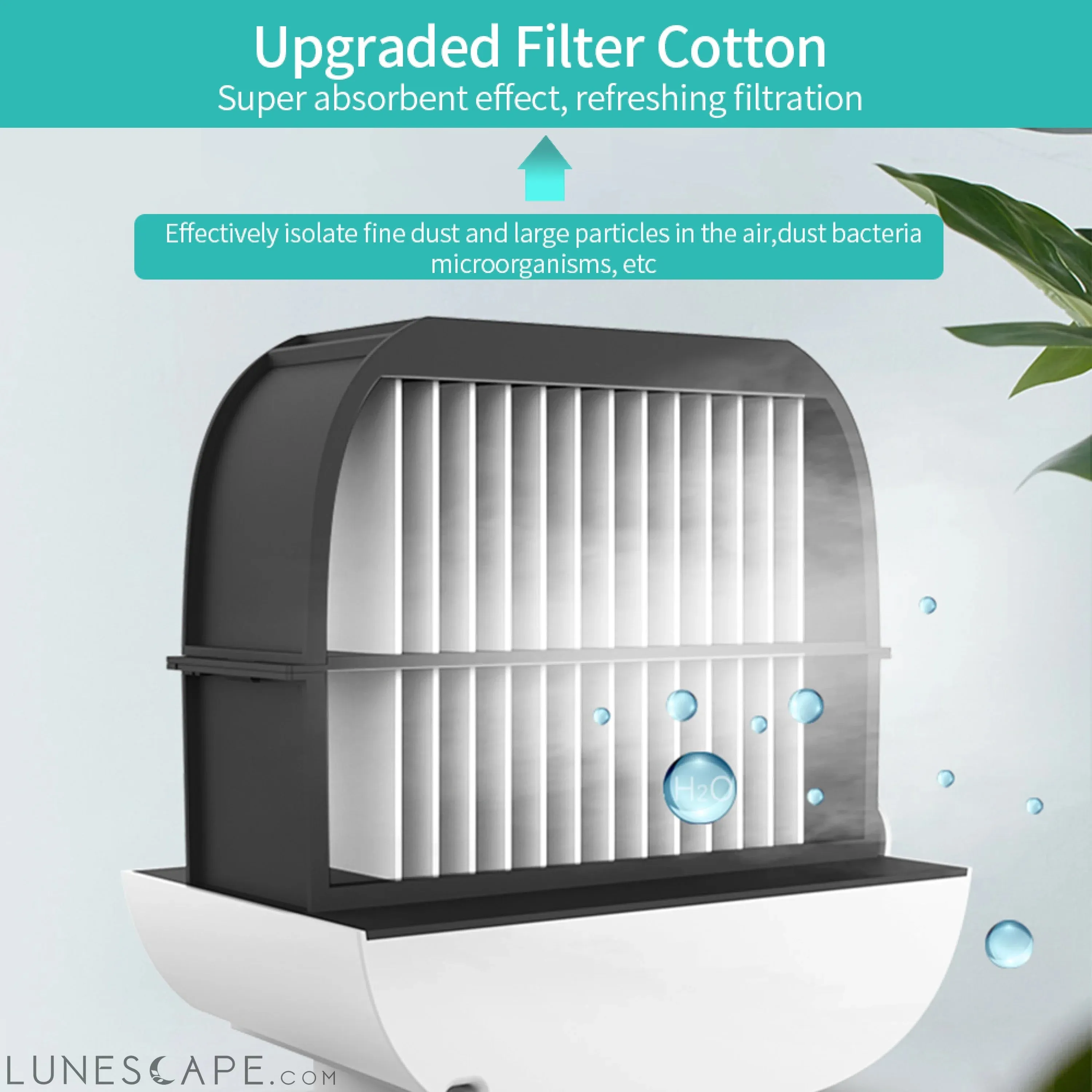Portable USB Air Cooler Fan Mini Desktop Air Conditioner