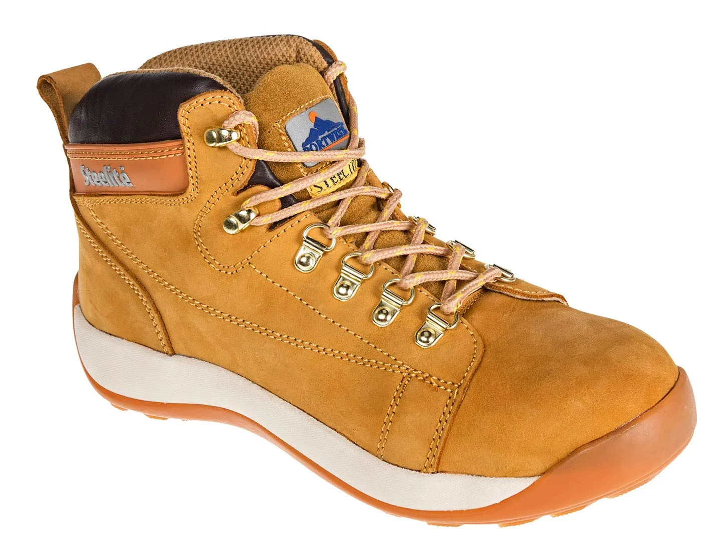 Portwest FW31HOR45 Nubuck Boot, 45/10.5 SB, 10.5", Honey