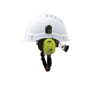 ProChoice V6 Hard Hat Vented Micro Peak White (HHV6MP-W) with Python Earmuffs (HHEMPYTS)