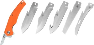 PUMA TEC Orange G10 Folding Knife System 5 Exchangeable Blades