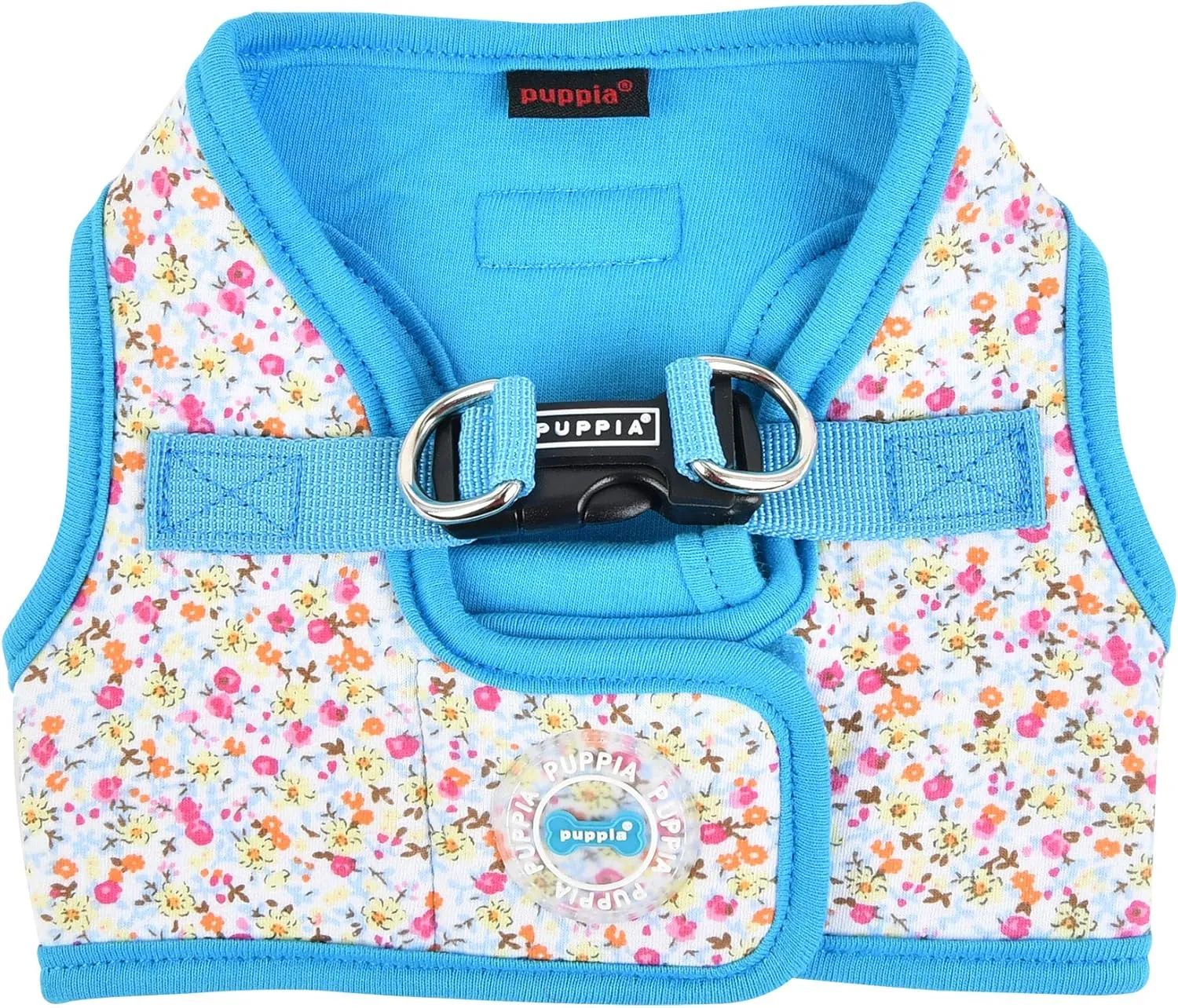 Puppia Wildflower Harness B - Sky Blue - XL