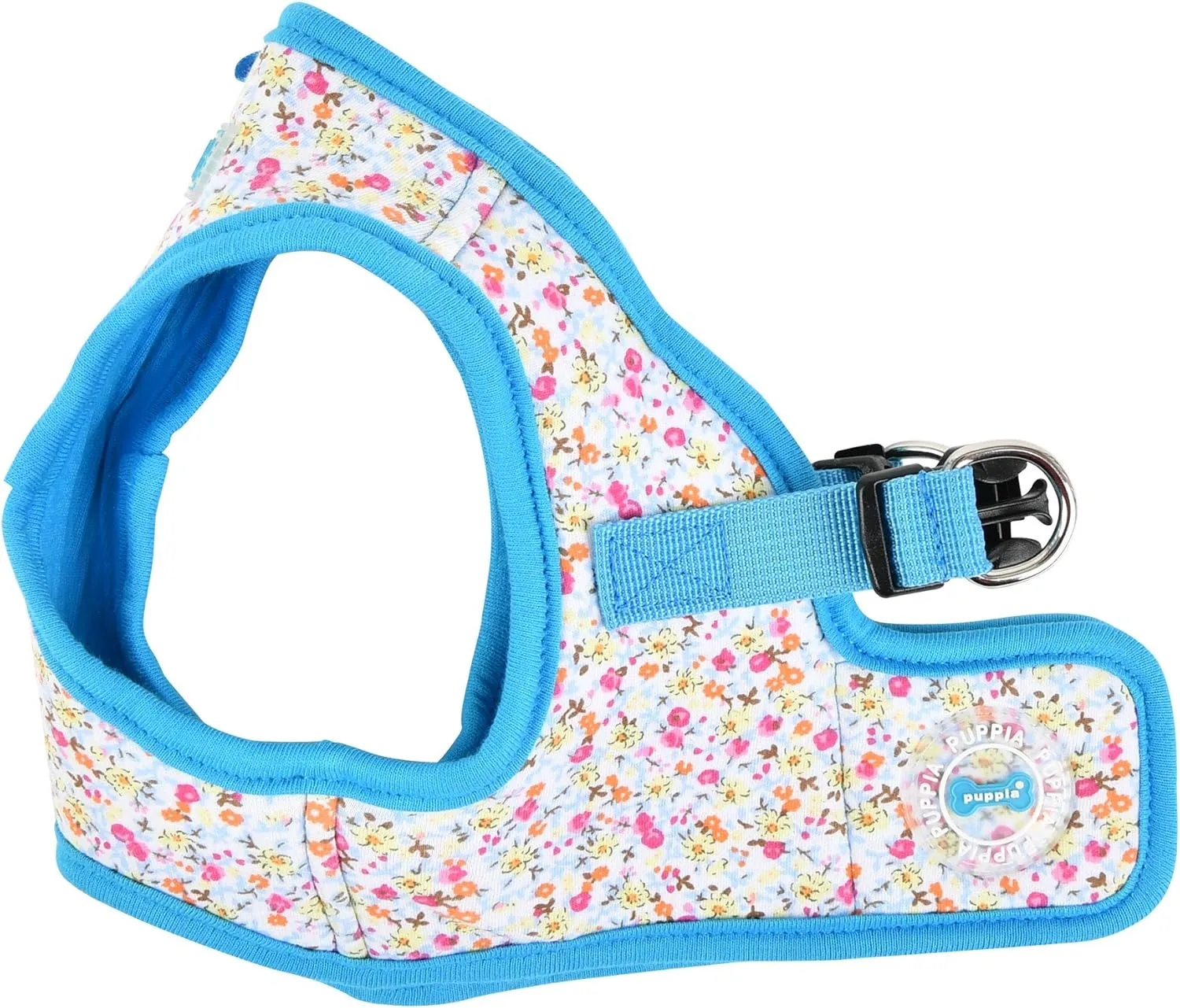 Puppia Wildflower Harness B - Sky Blue - XL
