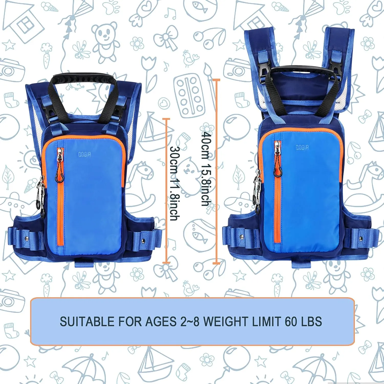 QOGIR Ski and Snowboard Harness for Kids: Learn to Ski and Teach Your Child The Speed Control