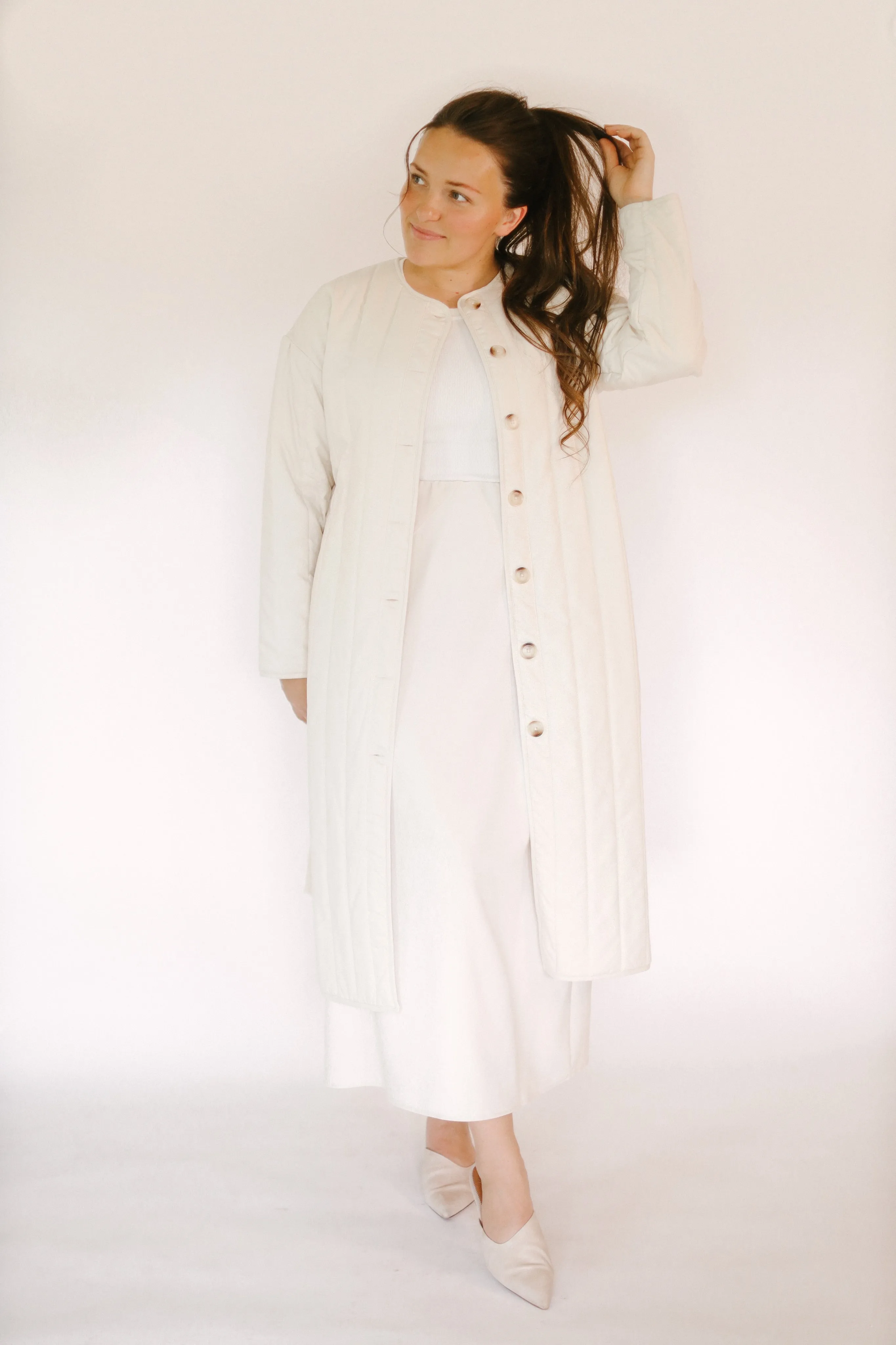 Quilted Long Coat