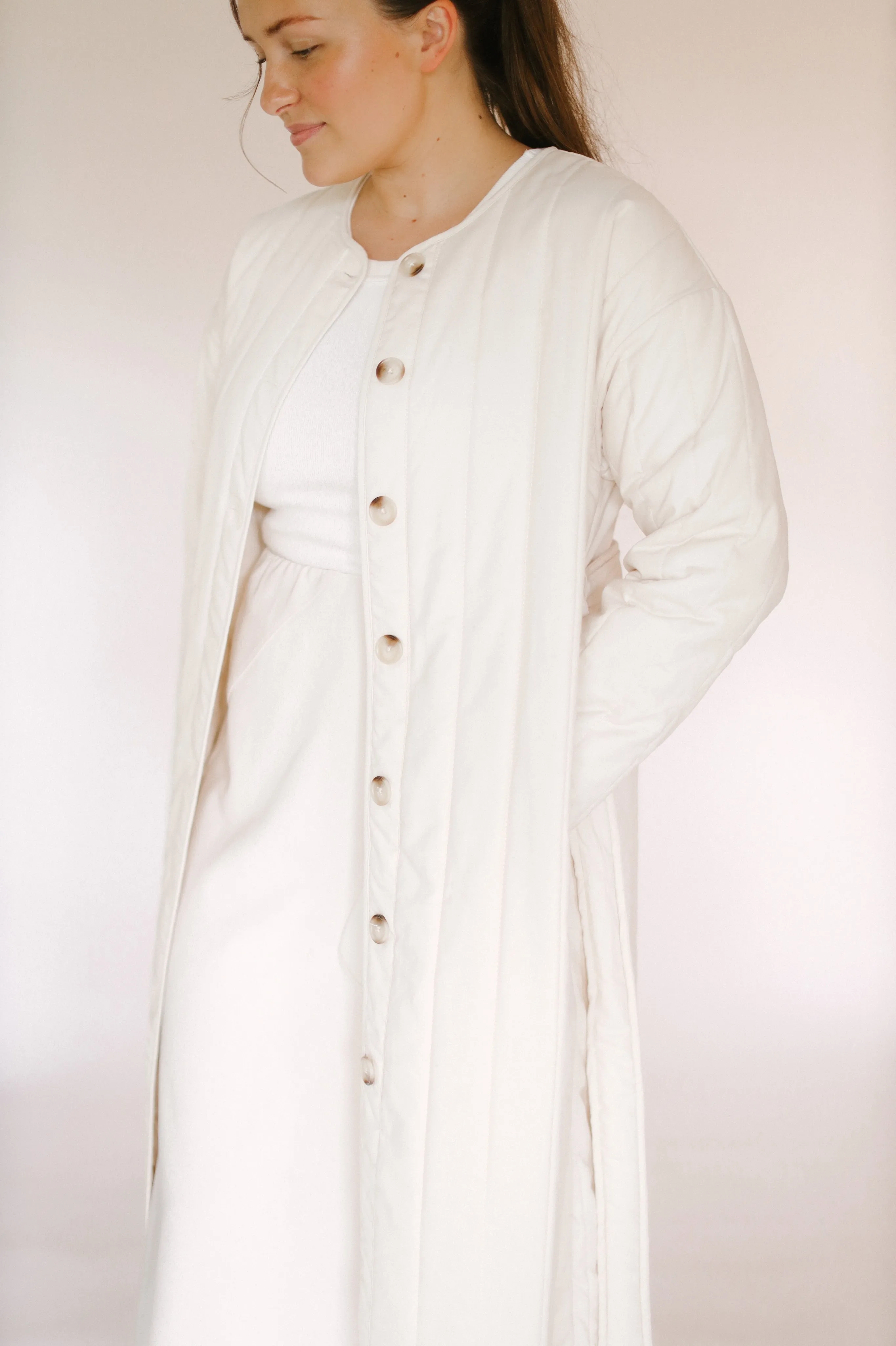 Quilted Long Coat