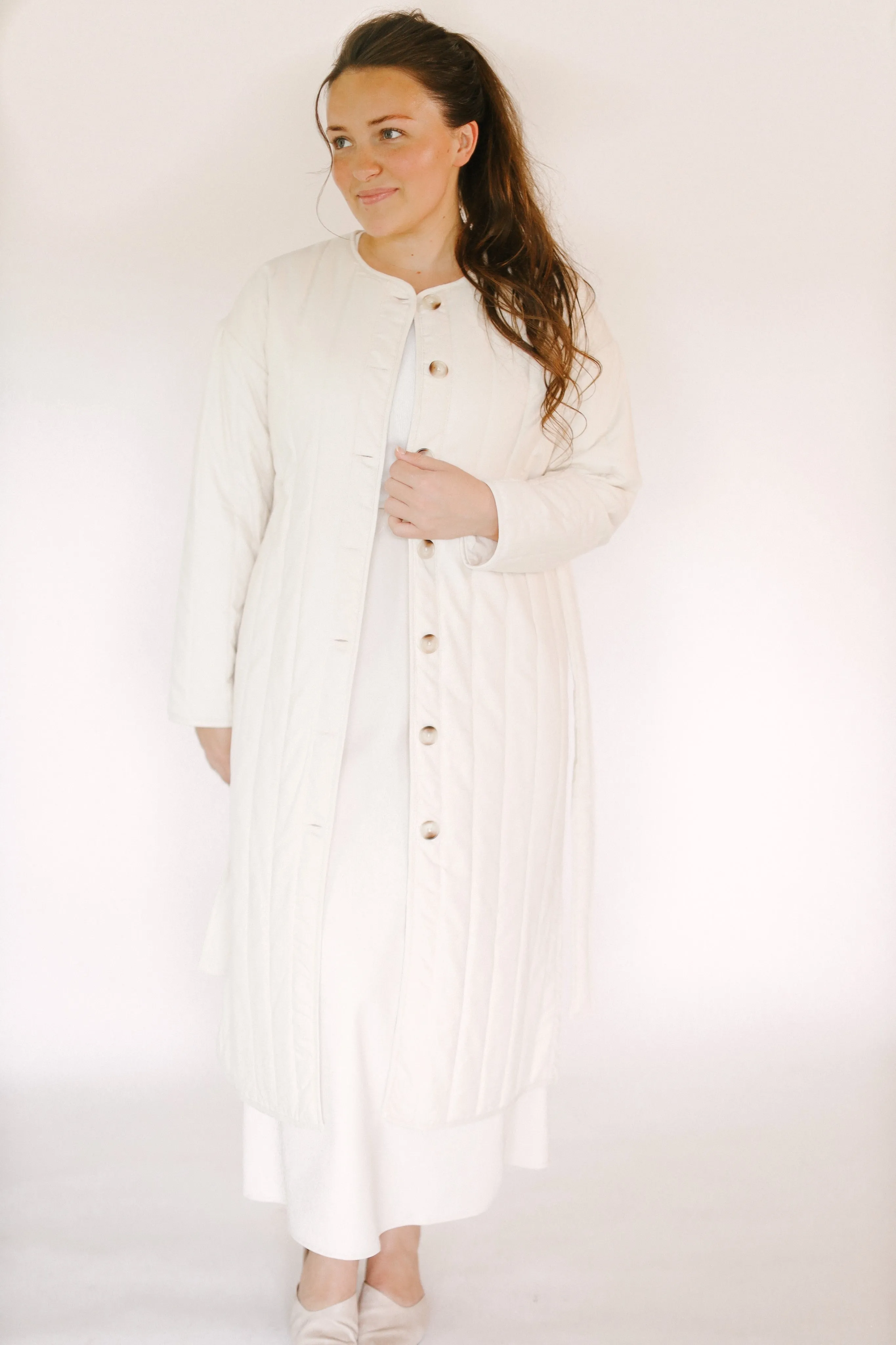 Quilted Long Coat