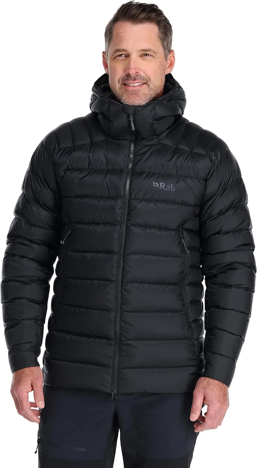 Rab Men's Electron Pro 800-Fill Down Hooded Jacket for Climbing and Mountaineering