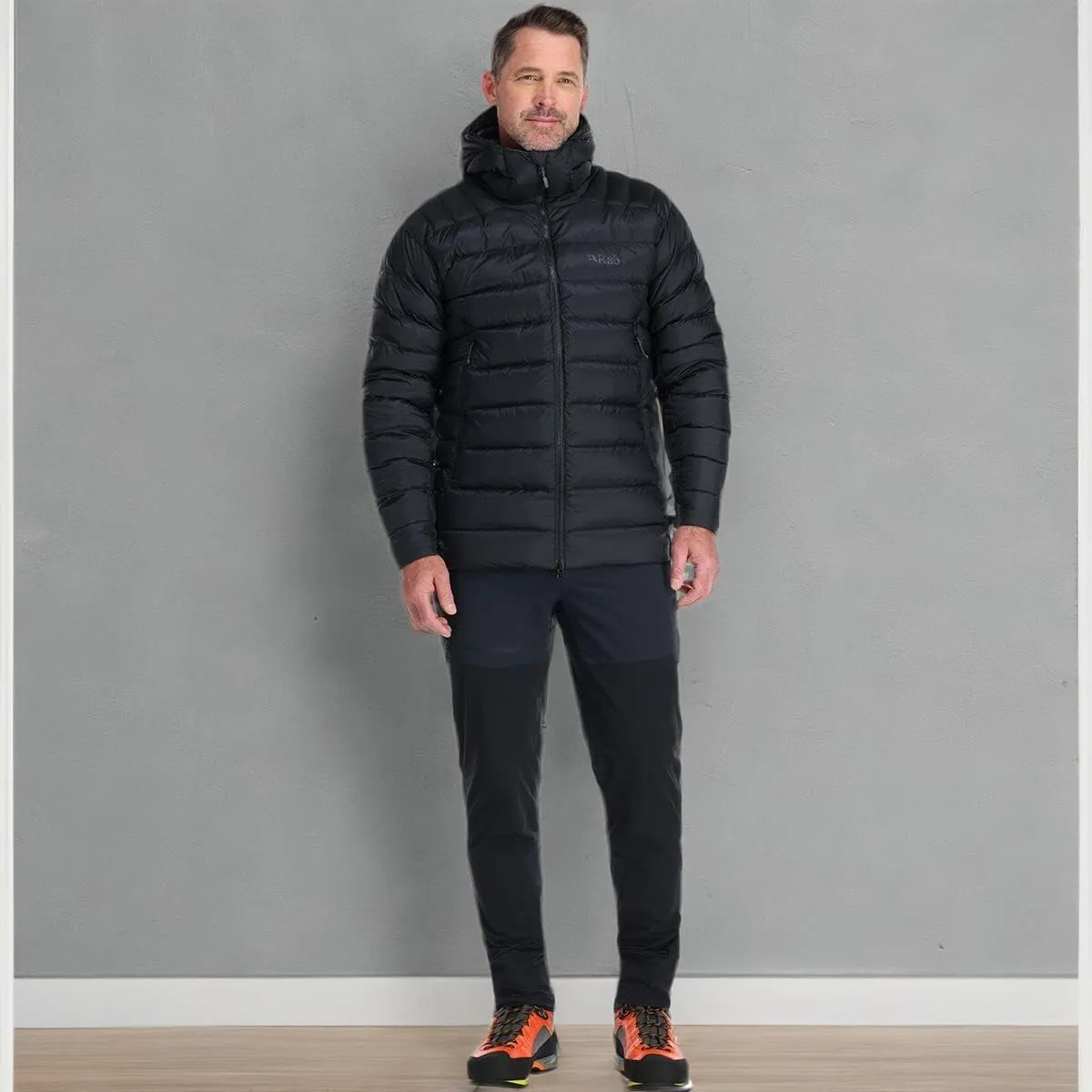 Rab Men's Electron Pro 800-Fill Down Hooded Jacket for Climbing and Mountaineering