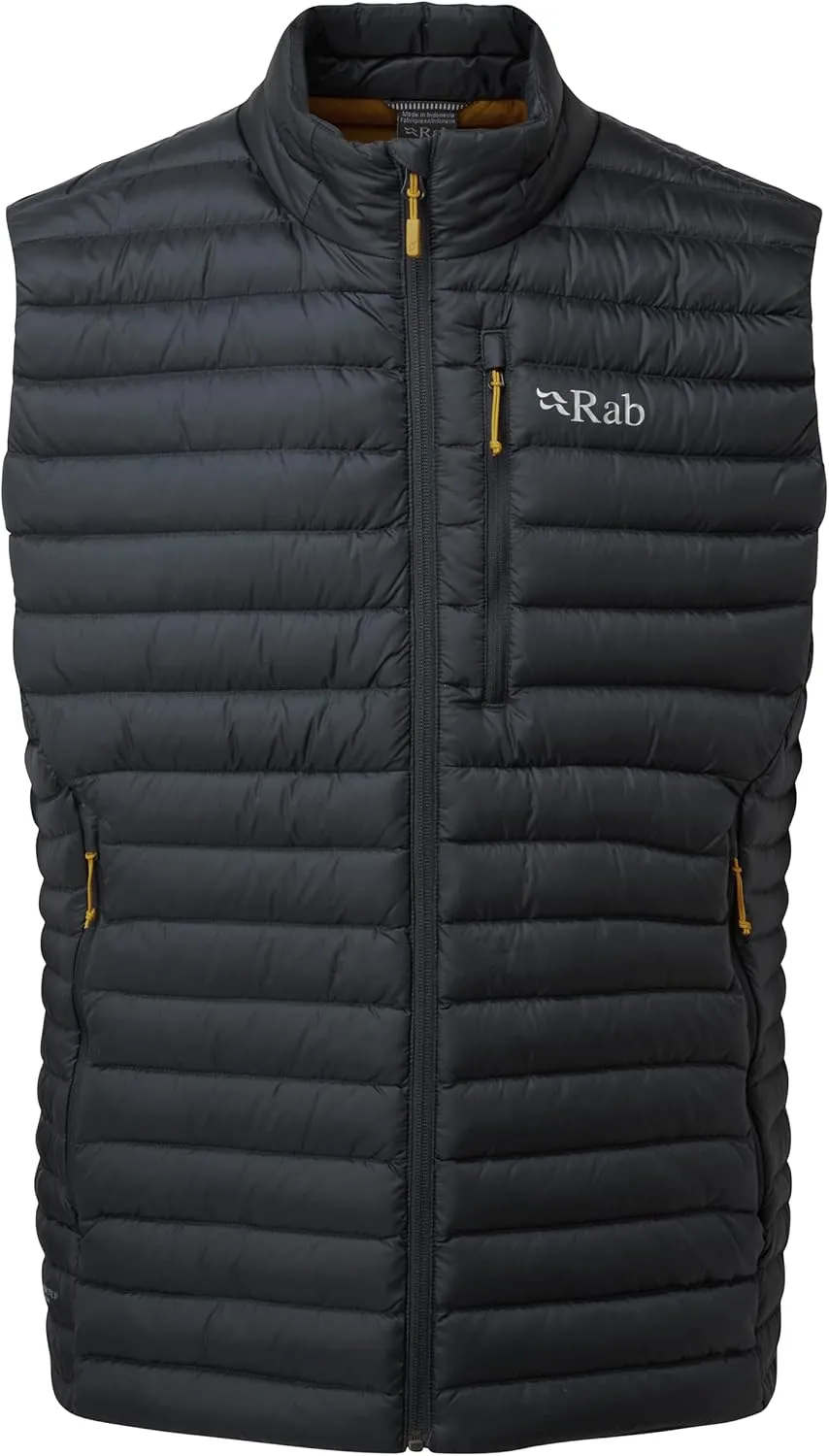 Rab Men's Microlight Down Lightweight Vest for Hiking & Skiing