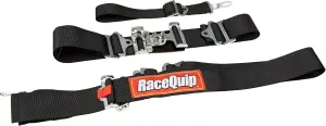 RaceQuip 711001 Black SFI 16.1 Latch and Link 5-Point Safety Harness Set with Individual Shoulder Belt by RaceQuip