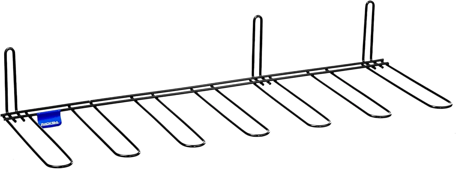Rack'Em Boot Wader Rack - Storage for Waders - Boots - Shoe Dryer - Wall Mounted Hanger Organizer - Heavy Duty - Holds 3 Pairs