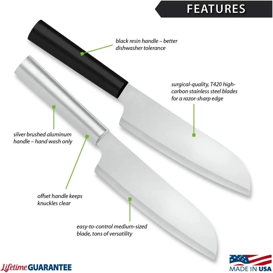 RADA Cutlery Cook’s Knife, Black Handle