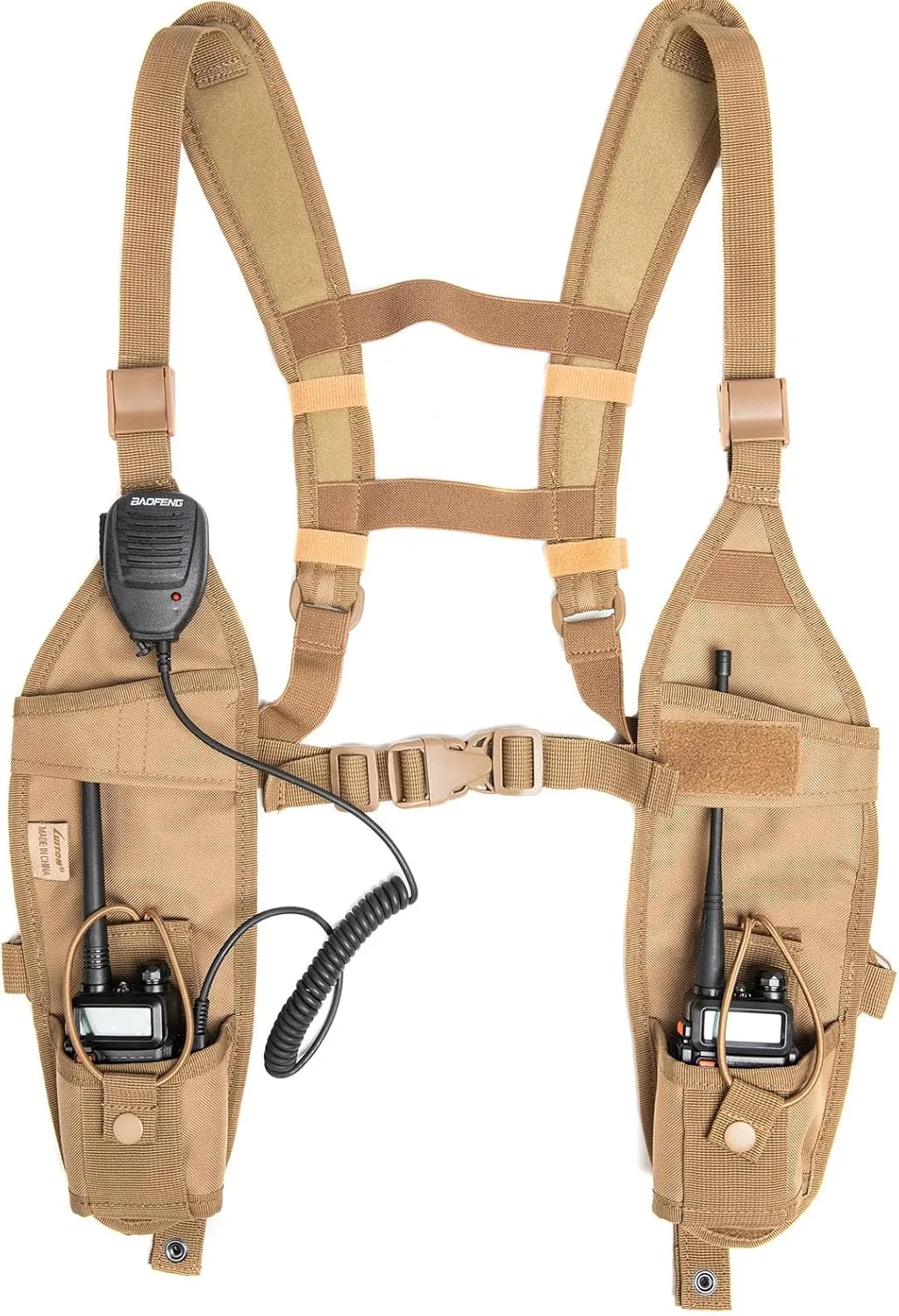 Radio Shoulder Harness Holster Chest Holder Universal Vest Rig for Police Firefighter Two Way Radio Search Rescue Essentials