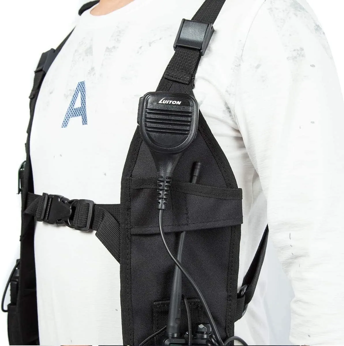 Radio Shoulder Harness Holster Chest Holder Universal Vest Rig for Police Firefighter Two Way Radio Search Rescue Essentials