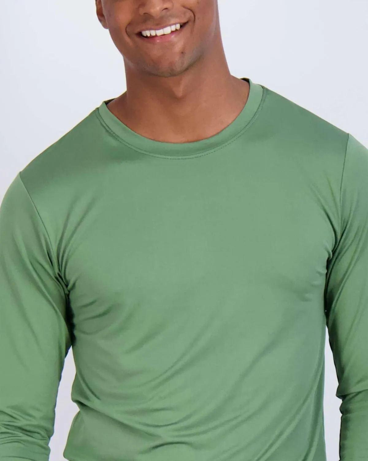 Real Essentials 4 Pack: Men's Dry-Fit UV Moisture Wicking UPF 50  SPF Sun Protective Fishing Hiking Active Long Sleeve Shirt